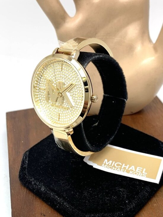 Michael Kors Women\'s Watch MK4469 Gemmed Bangle Quartz Gold Stainless Steel 38mm main image 13
